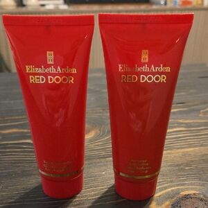 Elizabeth Arden Red Door Body Lotion and Shower Gel - Red and Gold